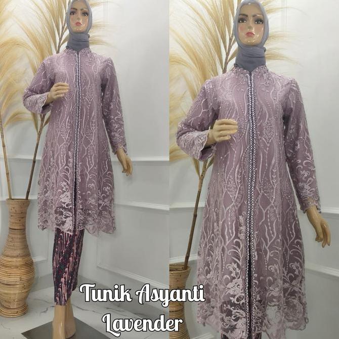 Setelan Jumbo Tunik Asyanti / Kebaya Jumbo / Kebaya Modis / Kebaya Modern / Kebaya Payet