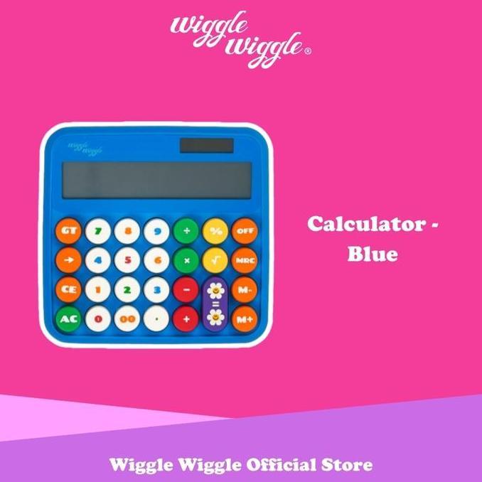 Wiggle Wiggle Calculator - Blue Kalkulator kakulator Lucu Korea