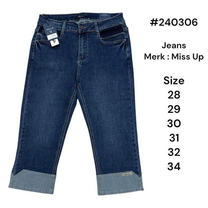 Celana Jeans 7/8 Miss-Up, Celana Jeans Miss-Up