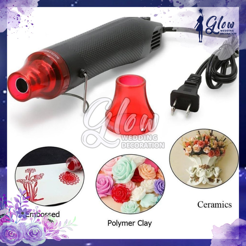 Heat Gun Alat Pemanas Repair Flower Kusut Artificial Memperbaiki Bunga Diy Power Hot Air Gun Tool Pl