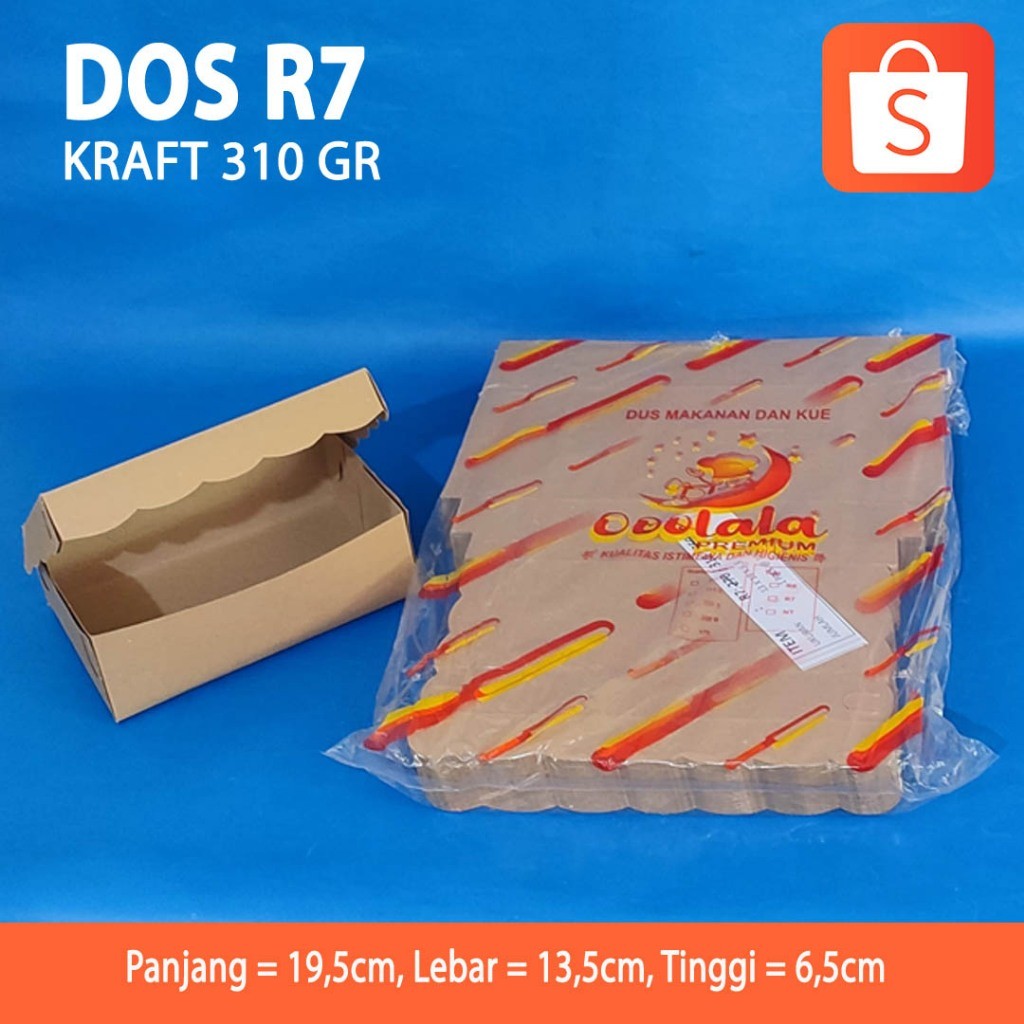 Dos R7 Kraft 310 Gr / Dos Kue (100Pcs)