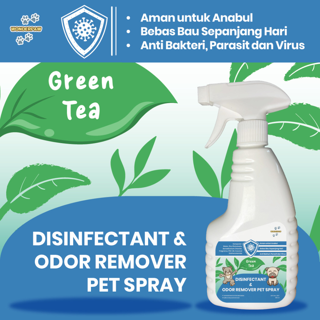 Disinfectant & Odor Remover Pet Spray - Desinfektan & Penghilang Bau Kandang Kotoran Litter Box Kuci