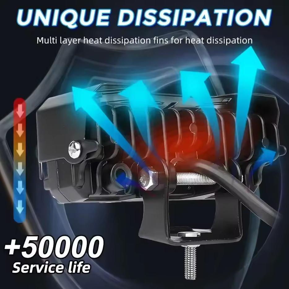 Grade Ori Lampu Tembak Led Laser/Lampu Sorot Laser /Lampu Tembak Mini Sql 3 Mata/Laser Foglamp/Lampu