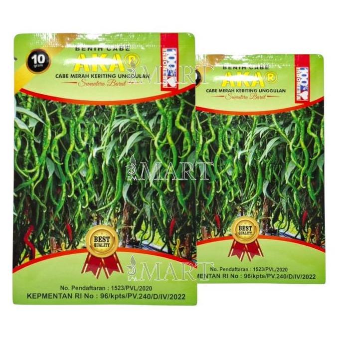 Benih Cabe Merah Keriting AKAR Isi 10 gram Kemasan Asli Pabrik