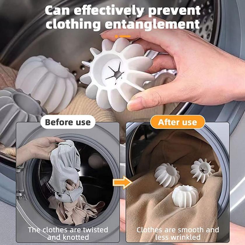 PROMO TERBARU 5Pcs Silicone Magic Laundry Ball Reusable Pakaian Alat Pembersih Bulu Pakaian Pet Hair