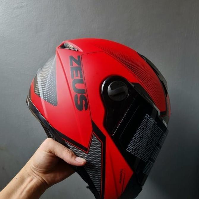 TERLARIS (CACAT) ZEUS ZS-811C MDRED AL6 BLK DOFF