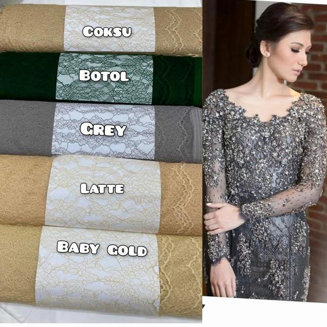 Brokat santily Brukat chantily Bahan brokat semi prancis kain brukat