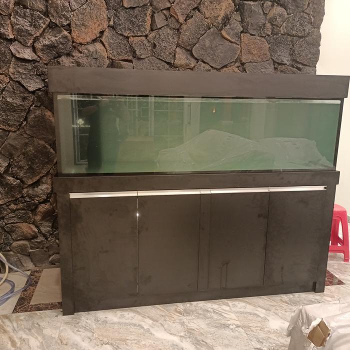 aquarium 200*60*50 satu set kabinet