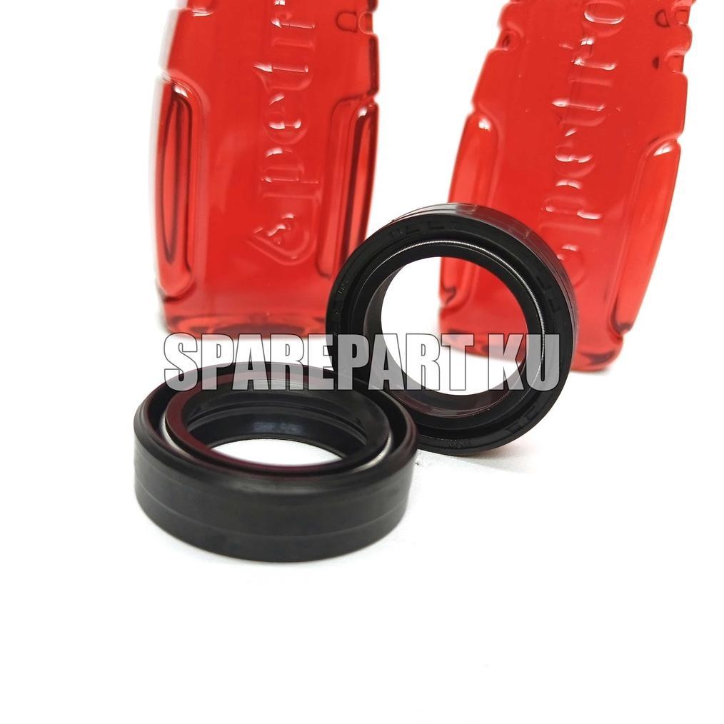 Terlaris (Hemat) Paket Seal Shock Depan Vario Grand Supra + Oli Sil Shok + Seal Tutup Debu Beat Karb