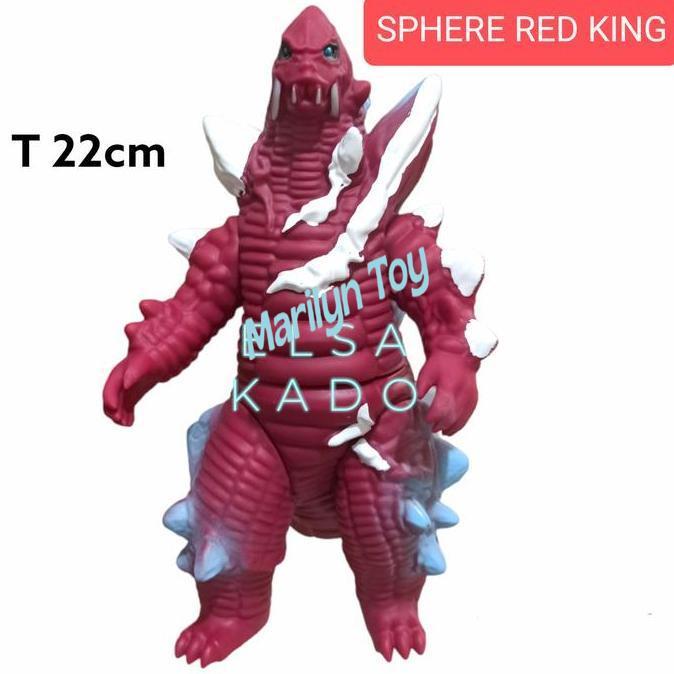 Mainan Monster Ultraman Decker Sphere Red King Action Figure Kaiju