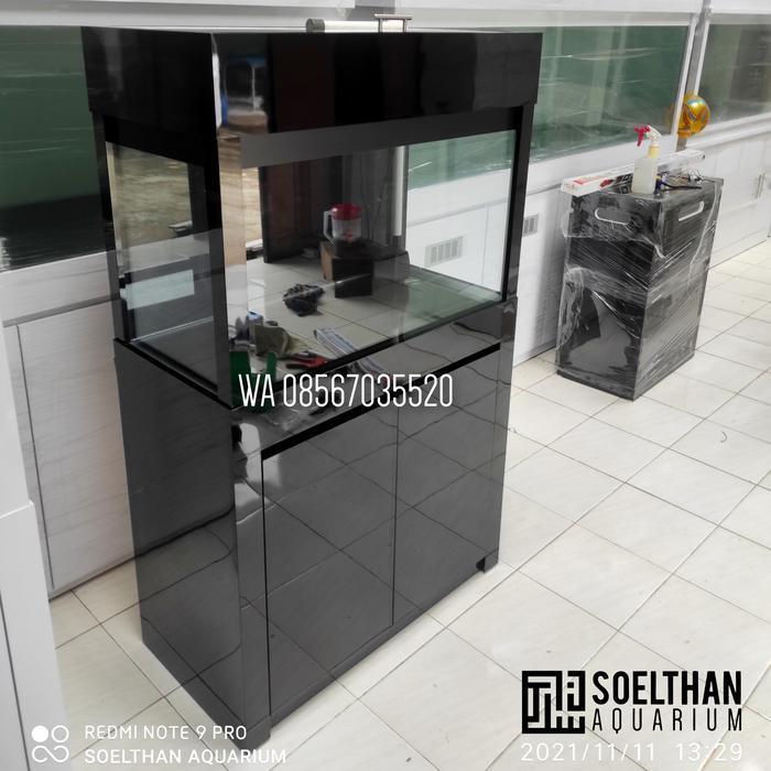 Kabinet Aquarium 60x50x60 Partisi Rapi 2Muka