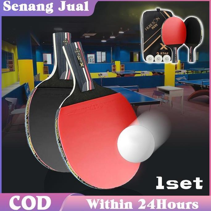 ODONTY HUISHENG Set Bat Tenis Meja Original Pingpong Tenis Meja
