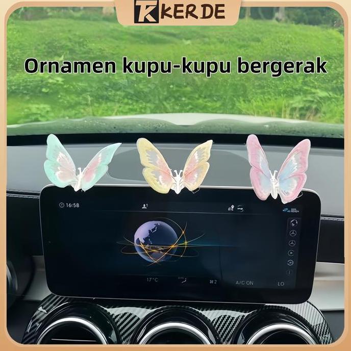 DIMOCAR [Kerde]Dekorasi Mobil/Kupu-kupu aksesoris fesyen/ Dekorasi kupu-kupu mobil/Aksesoris Fashion