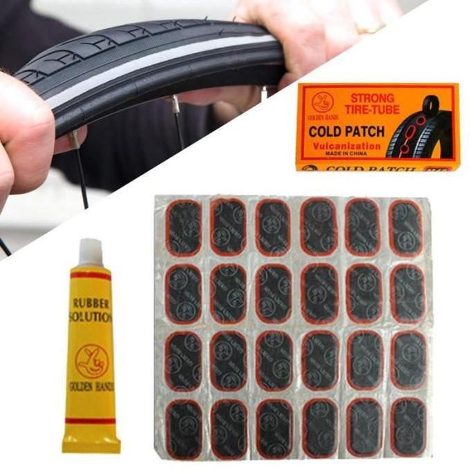 WISZCA LBX Stiker Sticker Lem Tambal Ban Karet Dalam Sepeda Motor Strong Tire Tube Cold Patch COLDPA