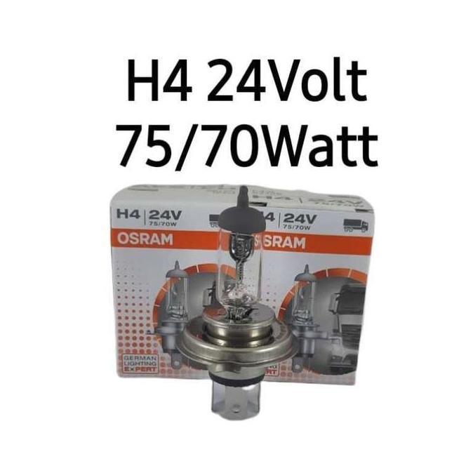 BOHLAM LAMPU DEPAN HINO DUTRO 140 HT OSRAM H4 24V 75/70W 64196 TERBAIK