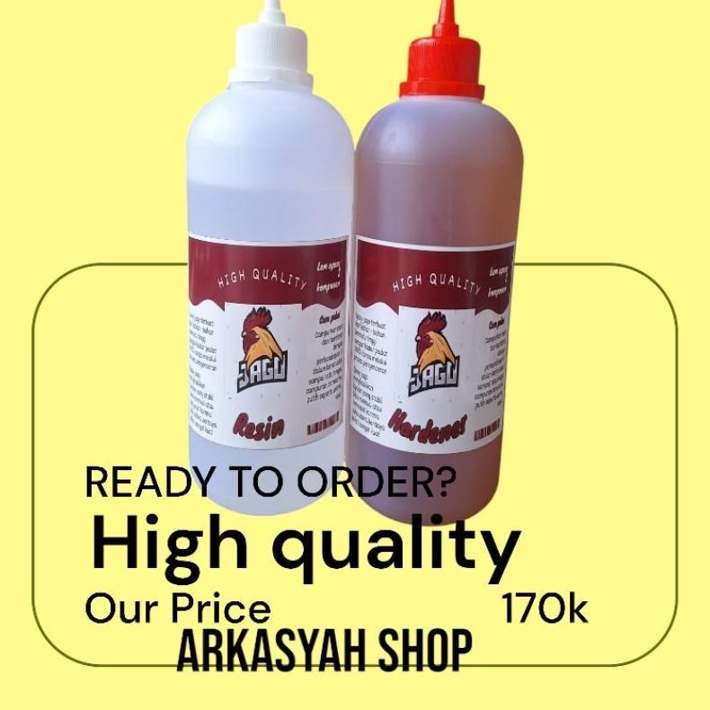 LEM KAYU CEPAT KERING  DAYA REKAT SUPER KUAT JAGO EPOXY HARDENER RESIN FULL 1 SET 2KG (LEM KAYU LEM 