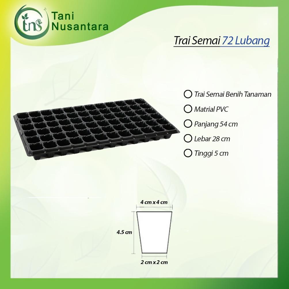 Tray Semai Tanaman Tebal 72 Lubang Cocok Tomat, Cabe, Sayur Daun