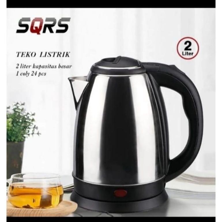 hot sale teko listrik 2 liter alat masak air panas teko elektrik stainless steel