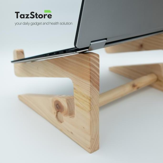 Wood Stand Laptop / Stand Laptop Kayu
