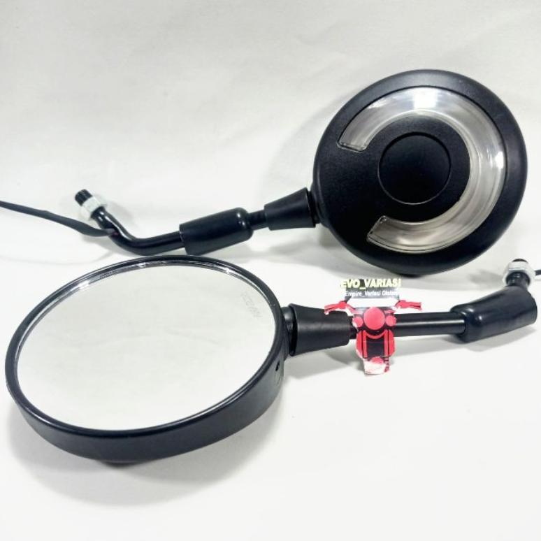 BESTPROMO SPION SEIN BULAT LAMPU LED KACA SPION SEN SCOOPY FINO VESPA UNIVERSAL MOTOR