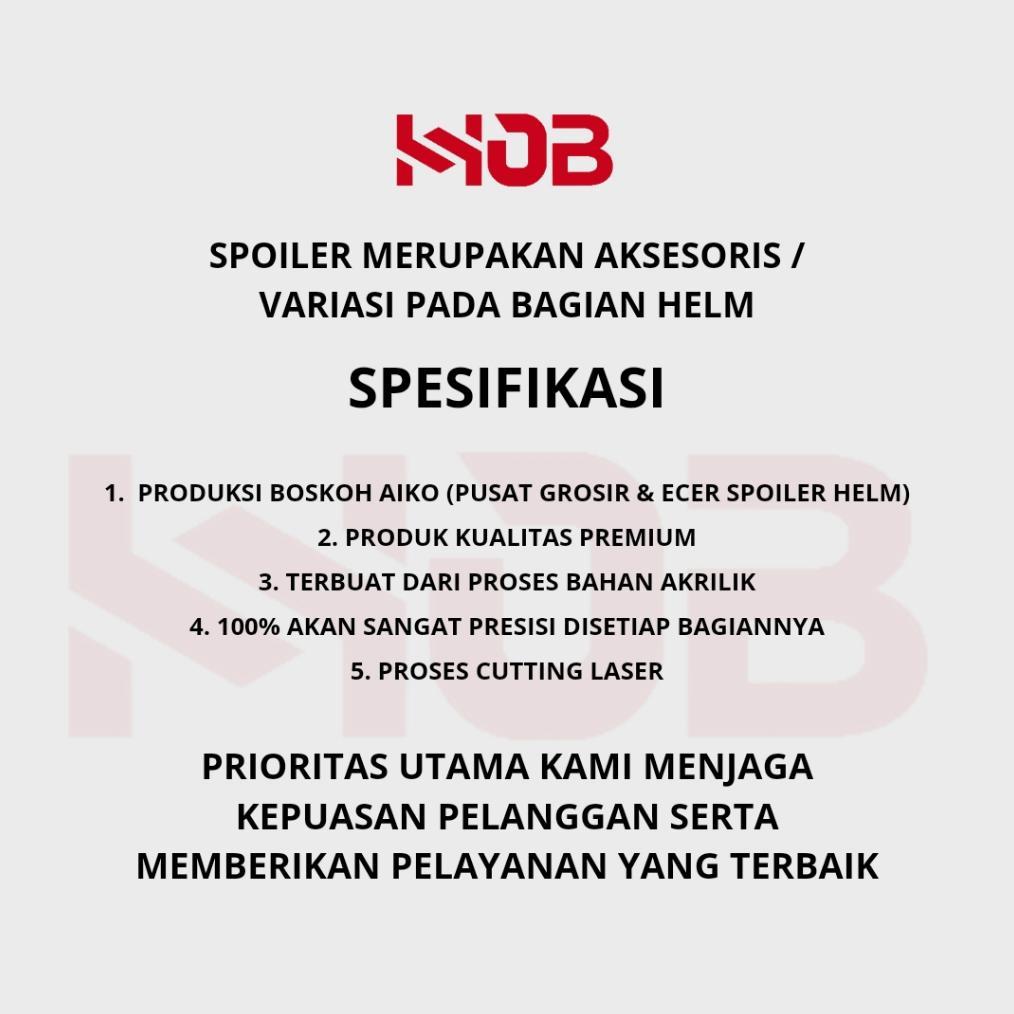 CUCI GUDANG SPOILER HELM KYT 2VISION Variasi Helm Spoiler Helm KYT 2VISION aksesoris helm spoiler he