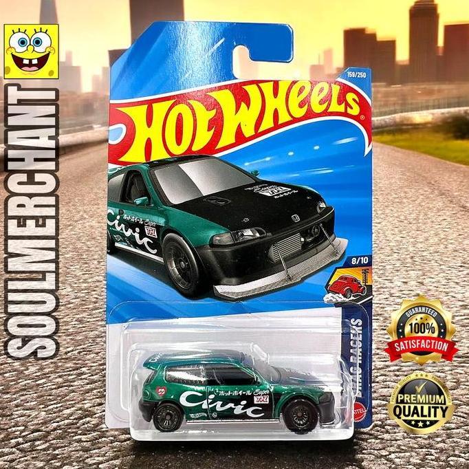 Hot Wheels Super Treasure Hunt Honda Civic Custom Diecast Mobil Hatchback JDM New