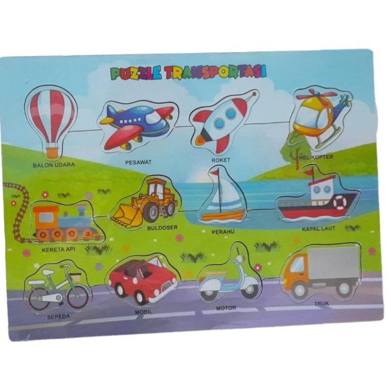 BIG SALE Puzzle kayu bongkar pasang mainan edukasi anak abjad angka huruf Hijaiyah dan tema lainnya 