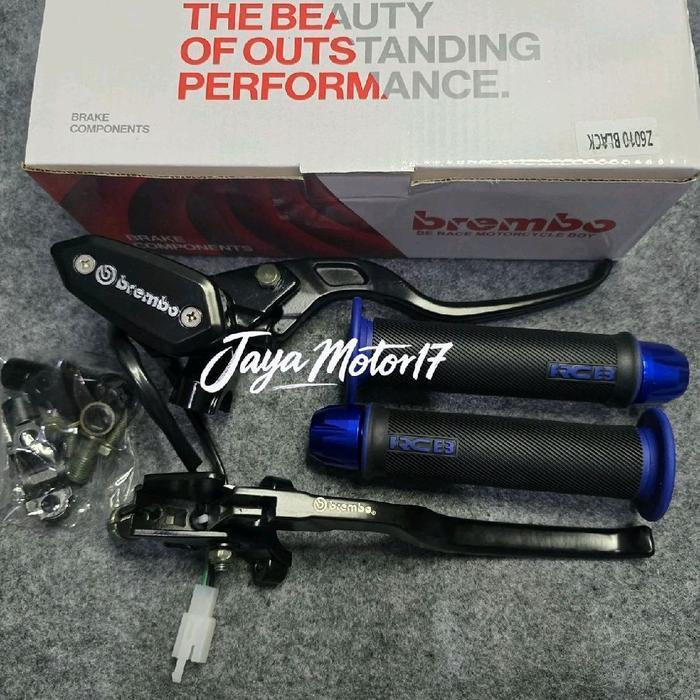 Master Rem Tabung Model Oval Original + Handgrip Rcb Original 100% Hg66 + Jalu Stang Cnc Bisa Untuk 