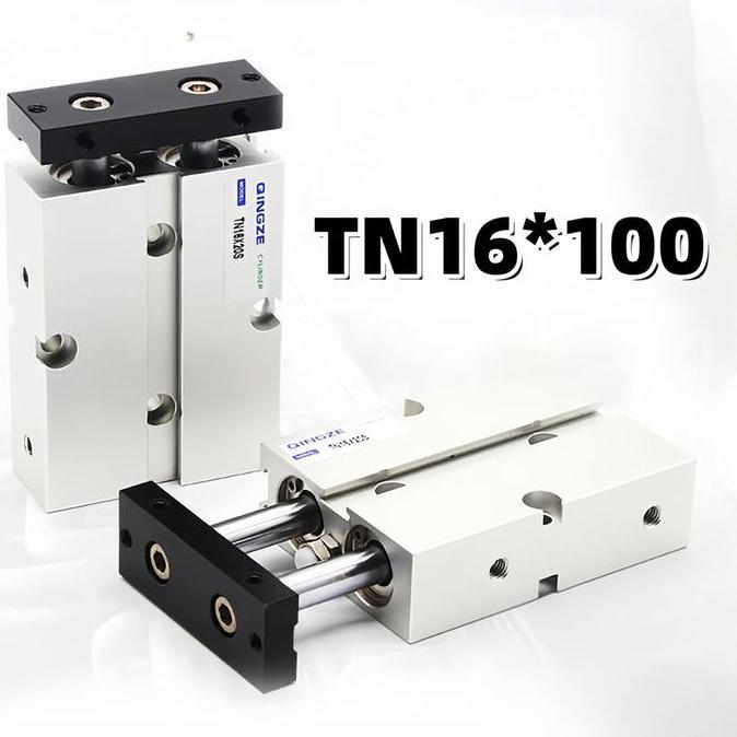 Cylinder Double Acting Rod Cylinder Pneumatic Twin Rod Double Rod Tn16 X100 Persamaan Murah
