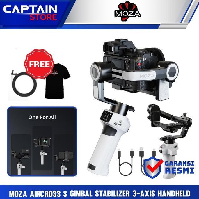 TERLARIS MOZA AIRCROSS S GIMBAL STABILIZER 3-AXIS HANDHELD - MOZA AIRCROSS S