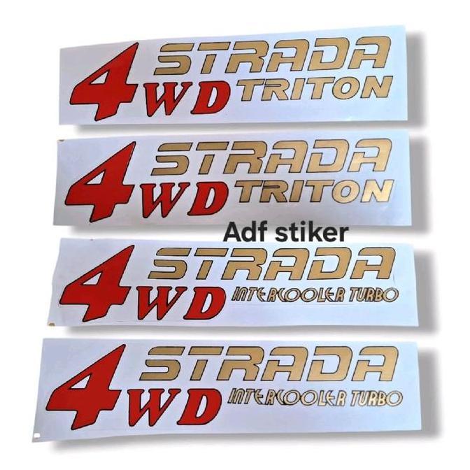STIKER BODY MITSUBISHI STRADA 4WD TRITON STRADA 4WD INTERCOOLER / STIKER STRADA TRITON 4WD / STIKER 