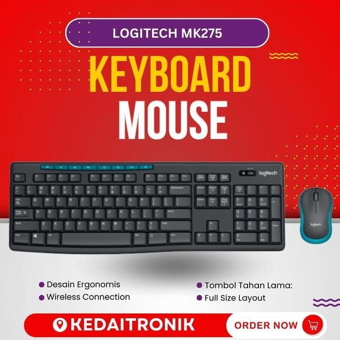 LOGITECH MK275 Combo NANO Wireless Keyboard Plus Mouse Combo ORIGINAL MK 275