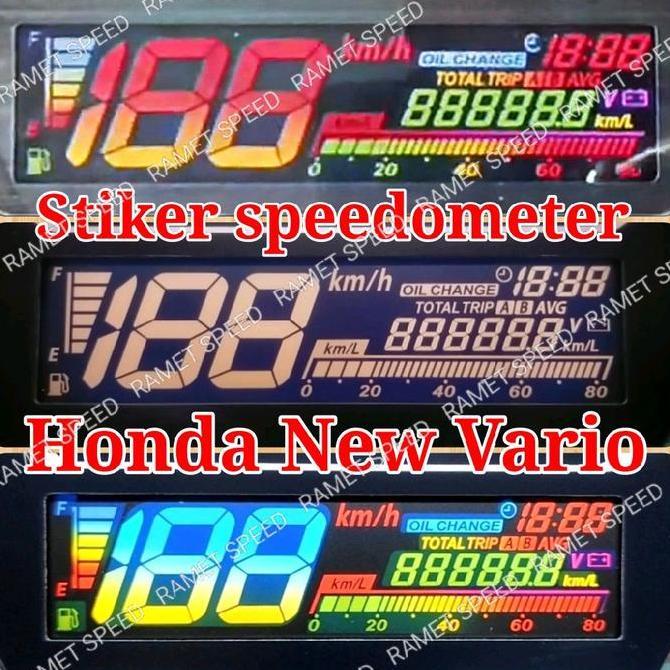 STIKER CUSTOM SPEEDOMETER HONDA NEW VARIO STIKER WARNA SPEEDOMETER VARIO NEW TERBARU