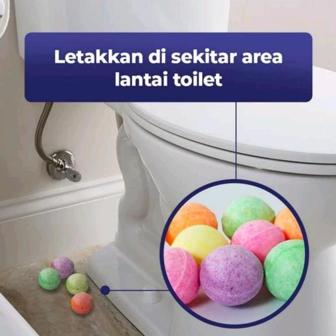 KAMPER SWALLOW TOILET COLOUR BALL. Kapur Barus Kamar Mandi - 5 pcs