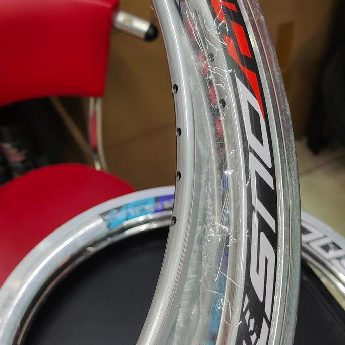 Velg RIMS 20 451 silver Clasic Crome double rim Satuan mini velo