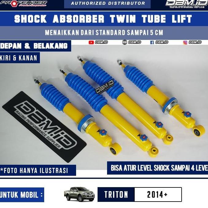 Shock Offroad Profender Adjustable Triton DCab 14-21 Depan Belakang