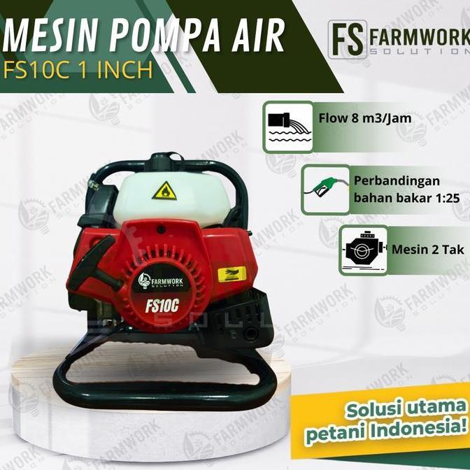 BEBAS ONGKIR - Pompa Air Irigasi Sawah 1 INCH / Water Pump FS10C 1 INCH