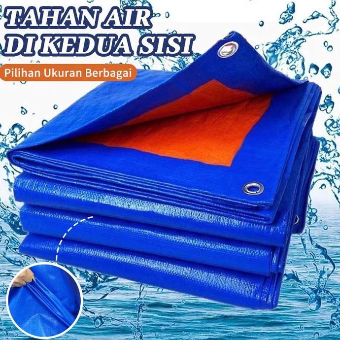 BUNDUQ Teknologi Baru terpal kolam Bukti Air jaring paranet biru hijau Terpal Tebal Terpal Atap 2x2M