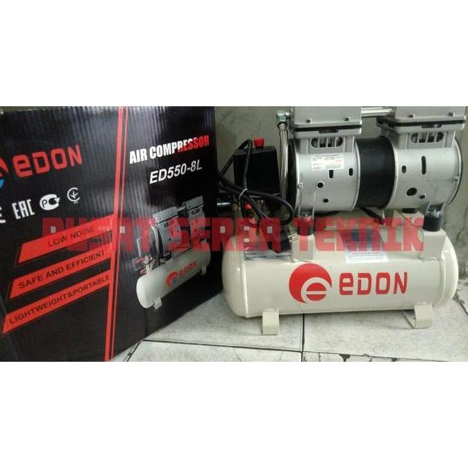 Promo Kompresor Edon Ed550-8L Air Compressor Kompresor Angin Edon 8 Liter Terbaru 