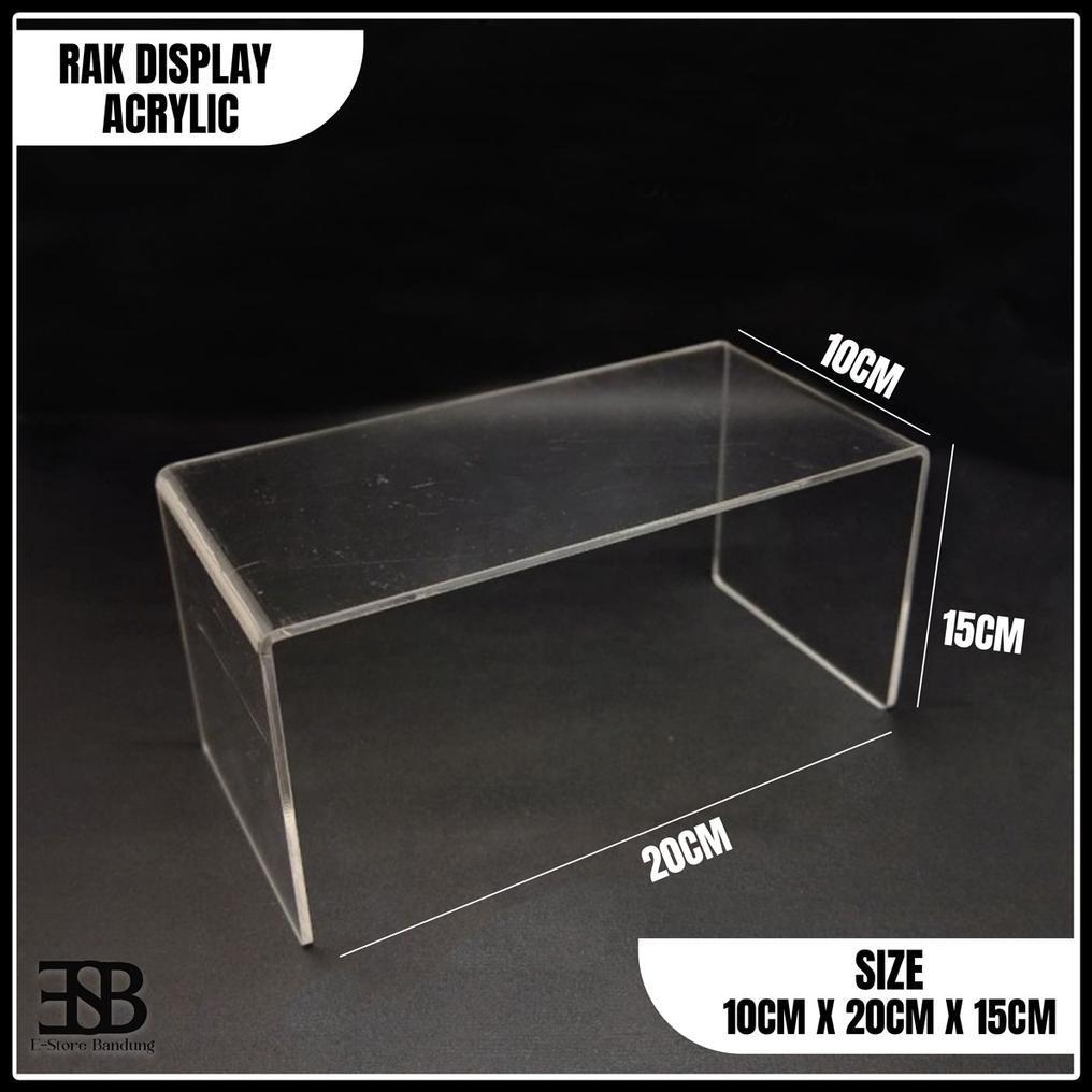 Acrylic Rack Multifungsi 20 X 15 / Tempat Tas / Display Make-Up / Stand Miniatur / Rak Etalase