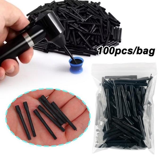 BUNDUQ 100PCS Alat Mixer Tinta Tato Stick Pengaduk Disposable 100 Batang Untuk Studio Dan Pemula