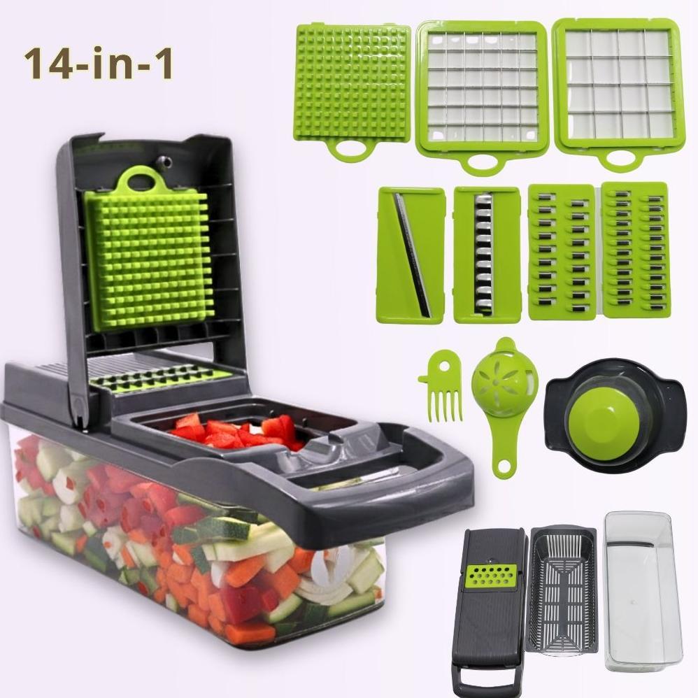 Ars - Parutan Multifungsi 22 In 1 & 16 In 1 Alat Potong Sayur, Kentang, Buah, Tomat
