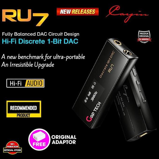 Cayin Ru7 / RU 7 Portable Hi-Fi Discrete 1-Bit USB Dongle DAC AMP
