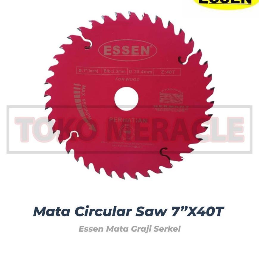 [7"] Essen Circular Saw 7"X40T 7"X24T - Mata Gergaji Serkel 7Inch 40T 24T Pisau Serkel