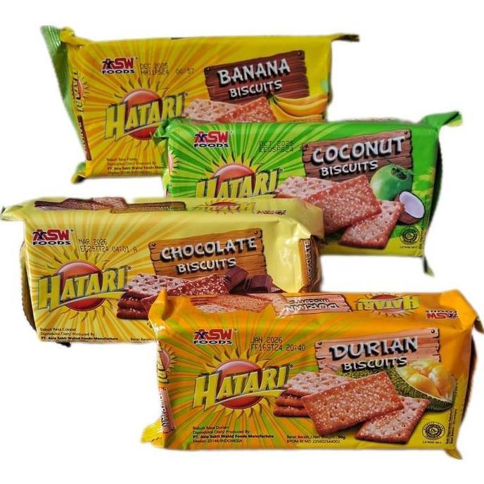 Hatari Biskuit Mini Coklat Kelapa Durian Pisang 90 gr