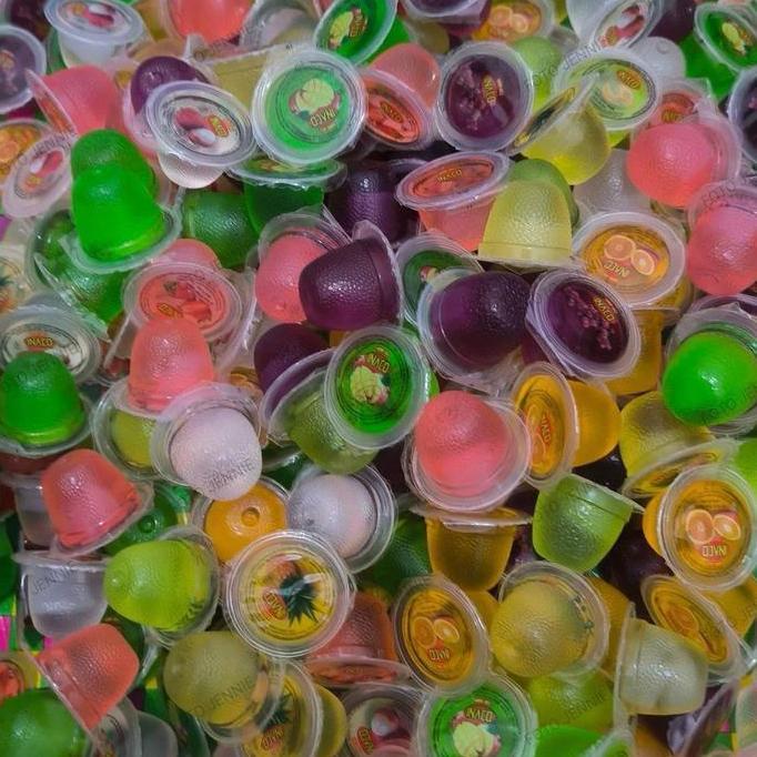 Exp 2027 1 Kg Jelly Inaco 1 kilo isi 66 Mix Rasa Buah Camilan Anak Jajan Lebaran Nata De coco Jeli J