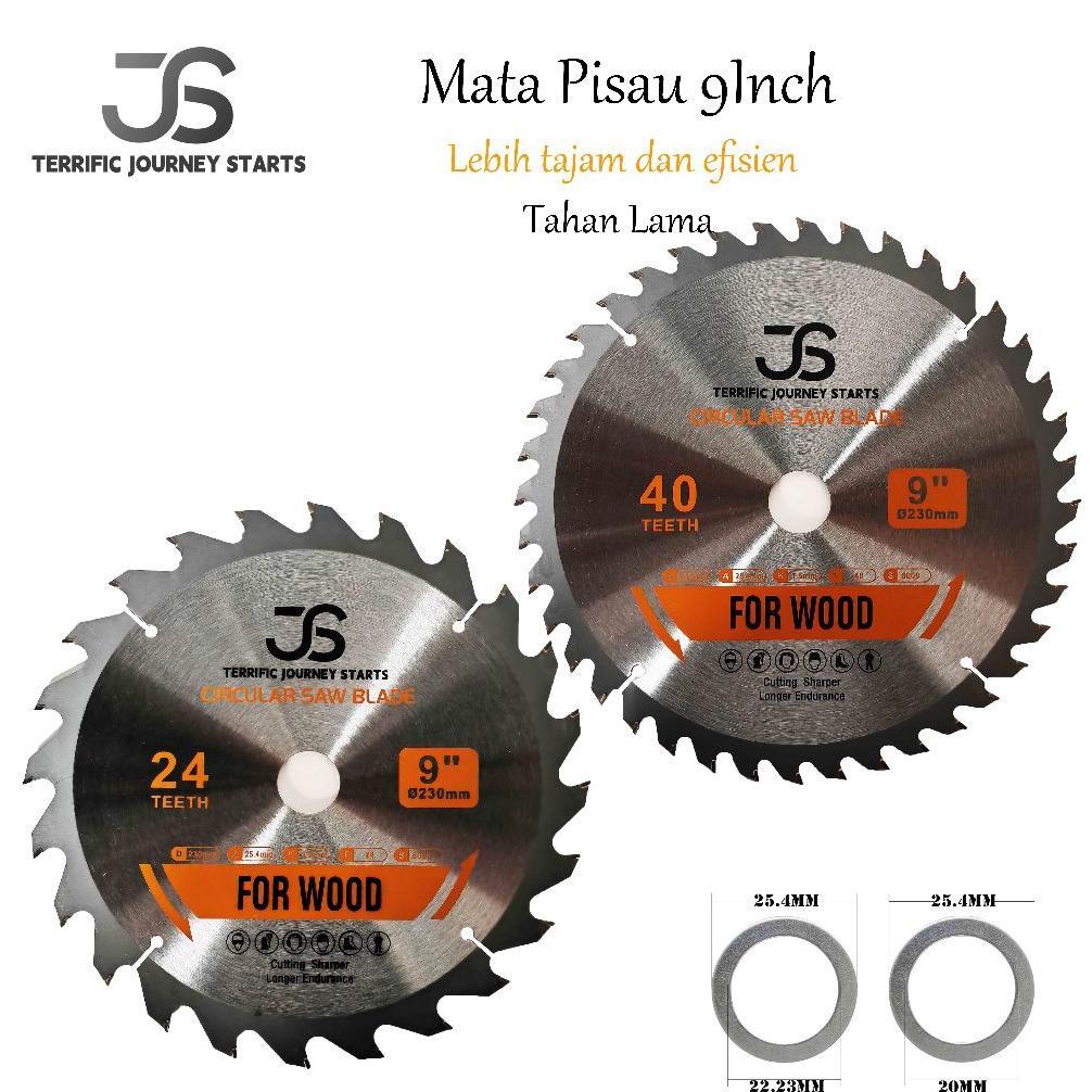 Mata Pisau Gergaji Kayu  Mata Pisau Kayu Circular Saw Mata Gergaji Kayu 9 Inch