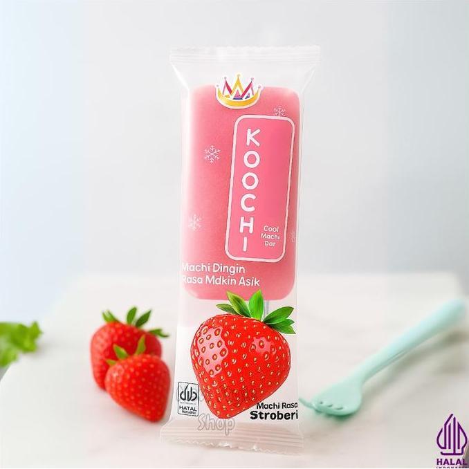 Ingredients- Koochi Mochi Stick 14+1 Gratis /  Mochi Viral Rasa Cokelat Strawberry Mangga / Mochi Le