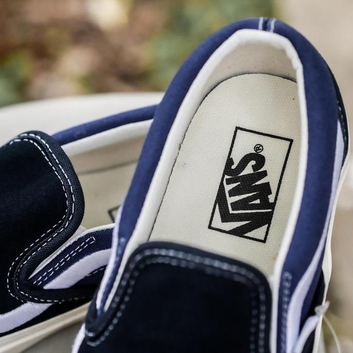 Vans Slip On Side Stripe Navy White Orinal