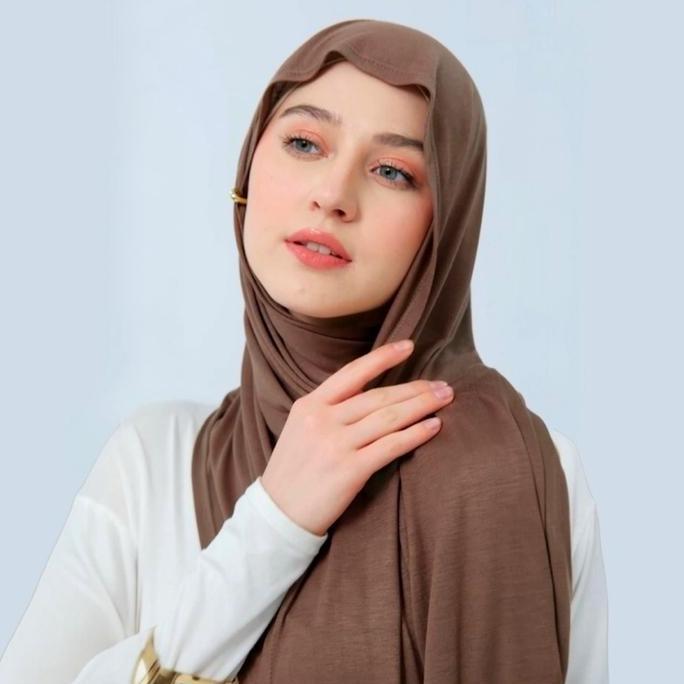 MeliaScarves Pashmina Viscose Rayon Tencel Shawl Muslim Wanita Jilbab Panjang Kerudung